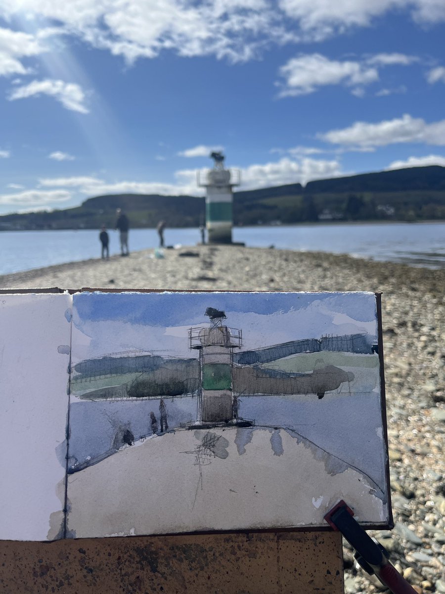 Fishing at Rhu point