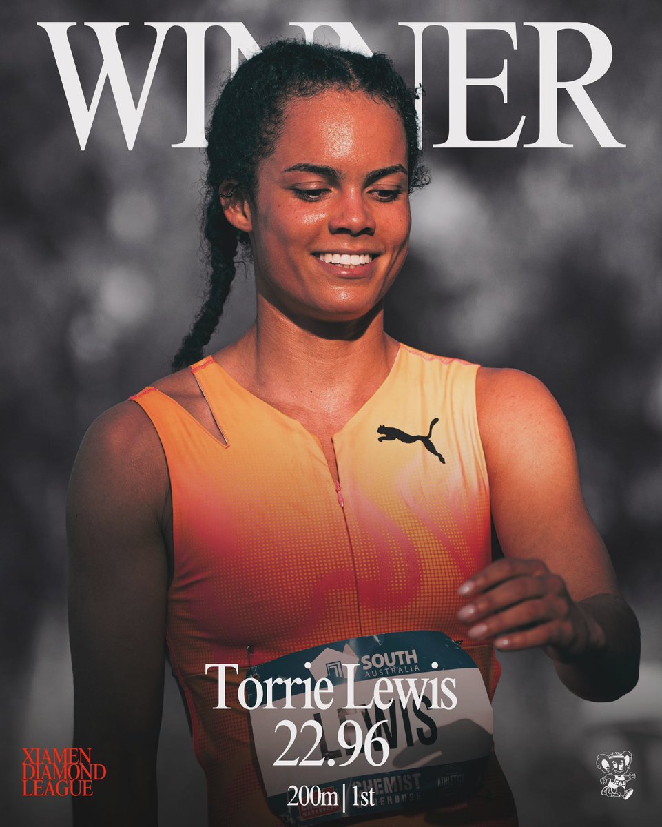 😳 Australia’s 19 year old back to back 200m champion Torrie Lewis Lowkey just out the world on notice in China 

Who’d she beat?

Last years 100m champ from LANE 9

Unheard of.