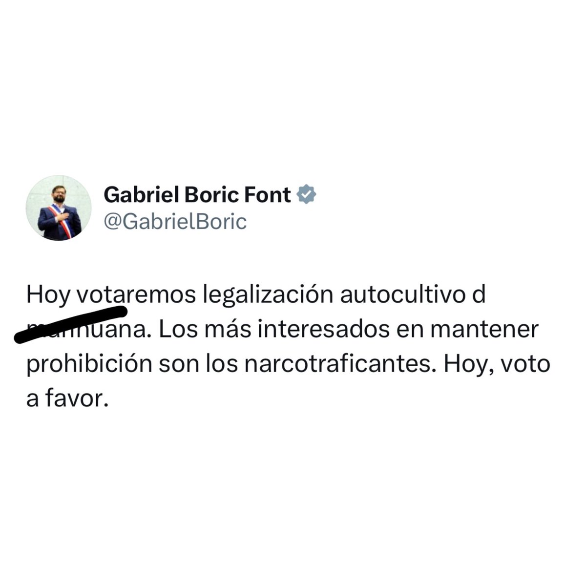 Stgoverde_'s tweet photo. Hoy 20 de abril, con este archivo, recordamos al Pdte. @gabrielboric su compromiso con frenar la injusta persecución que sufren los y las usuarias de cannabis.

¡Firma la carta a la Moneda para detener la persecución!

Link para firmar 👉🏼 https://t.co/7G735gaBX1 https://t.co/9GfDO65OdH