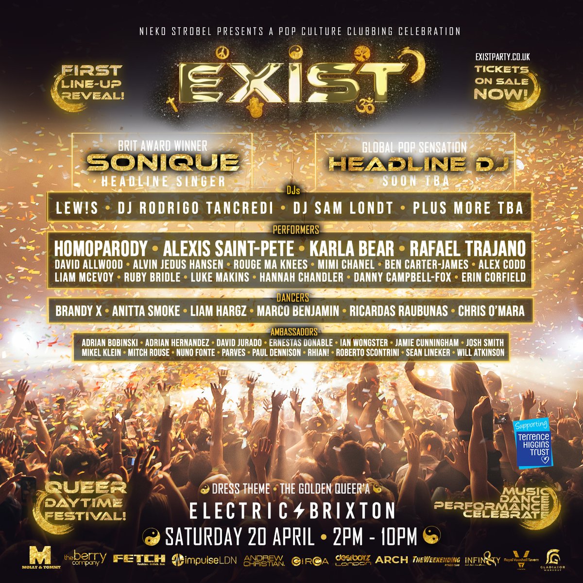 Let the games begin. 2pm start here at Electric⚡️ Last minute tickets here: ticketweb.uk/event/nieko-st… @NiekoStrobel @existparty @officialsonique