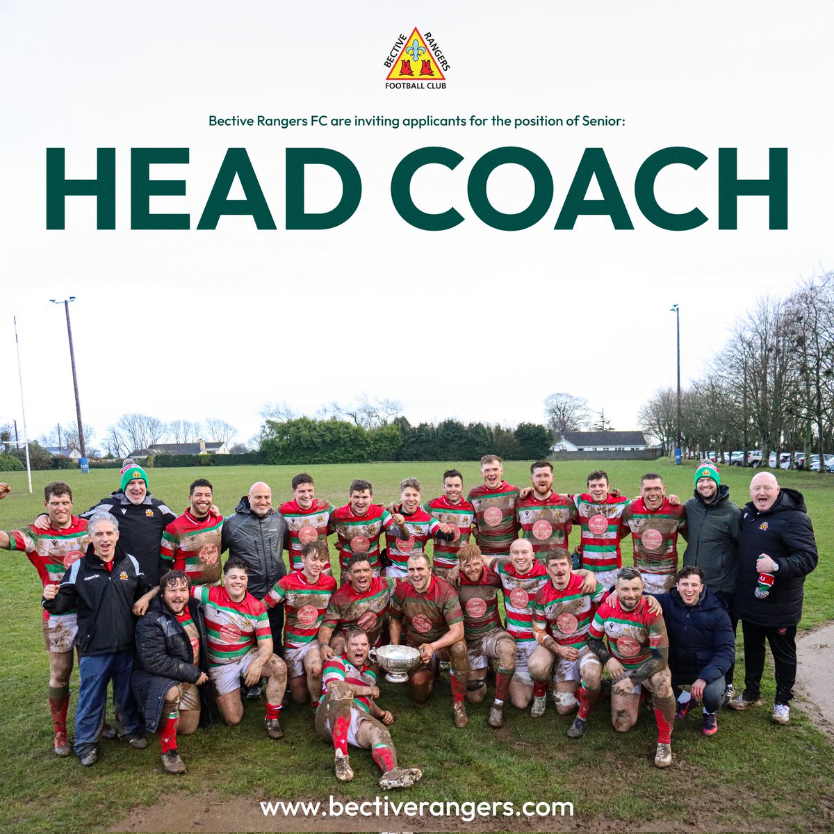 Bective are inviting applicants for the position of Senior Head Coach 🏉 

For more details and how to apply:
bectiverangers.com/news-events/be… 

Closing Date: Tuesday, April 30, 2024

#leinsterrugby #irishrugby #rugby #rugbyunion #bectiverangers #dublinrugby @leinsterrugby