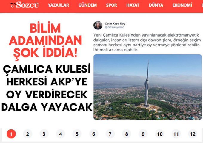 Bunu gazete diye okuyup, ortalıkta aydınız biz diye dolaşan kitleye ne anlatabilirsin