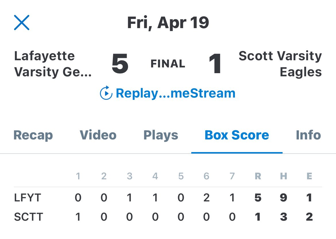 LafayetteHSBaseball tweet media