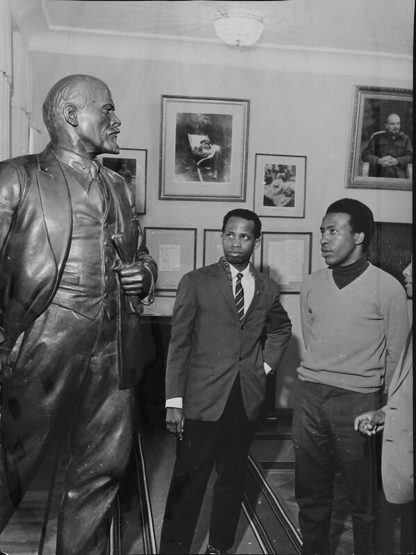 Students of the Patrice Lumumba Peoples' Friendship University at the Lenin Museum, USSR, 1960s