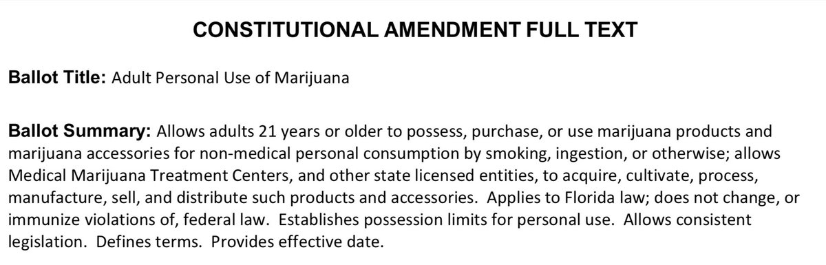 It’s 4/20. A reminder that this year, Florida will vote on an amendment for recreational marijuana use