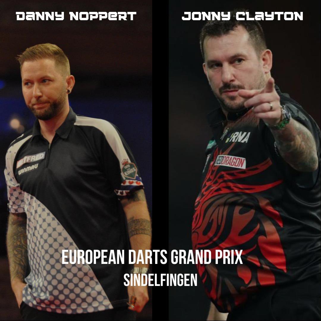 All the best to both @Dannynoppert and @JonnyClay9 competing at the European Darts Grand Prix in Sindelfingen,Germany🇩🇪 this weekend. Today both are in round 2 action🤝💙 🇳🇱Danny 🆚 Daryl Gurney 🏴󠁧󠁢󠁷󠁬󠁳󠁿Jonny 🆚 Chris Dobey