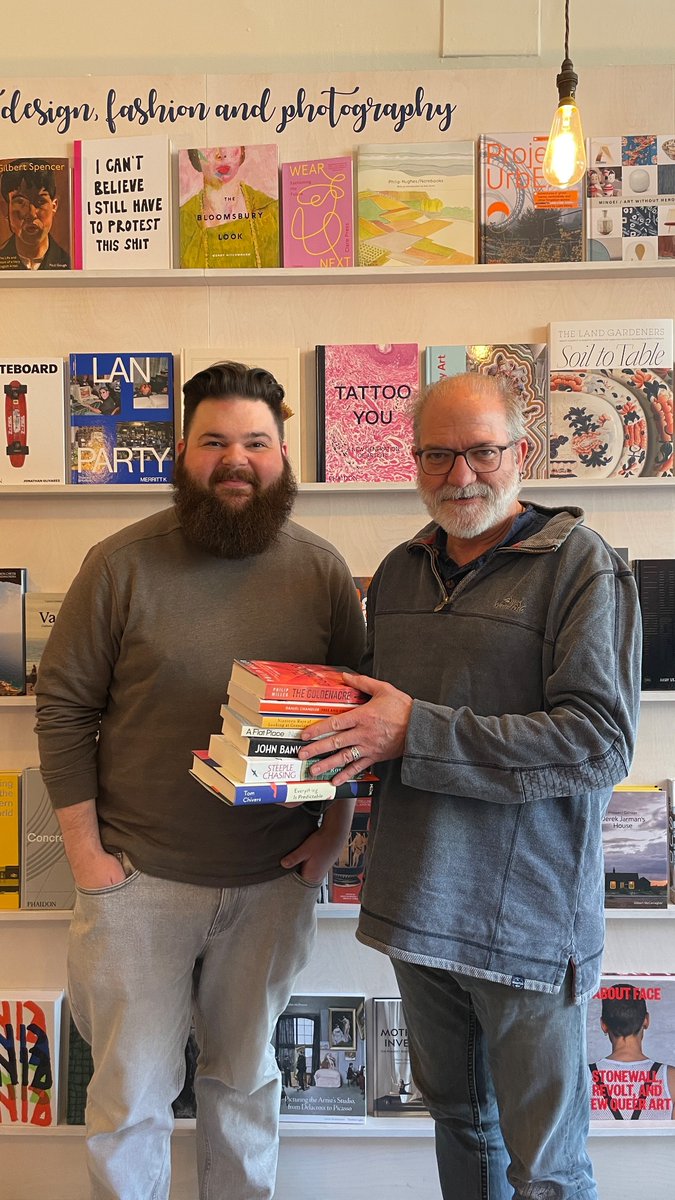 Spent a lovely morning with Johnathan @GoldenHareBooks who was my bookshop “personal shopper”, courtesy of a brilliant gift from my amazing wife @HilaryAitken who knows me so well! (Sorry for overspending your generous voucher darling …. just too many good books to choose from!)