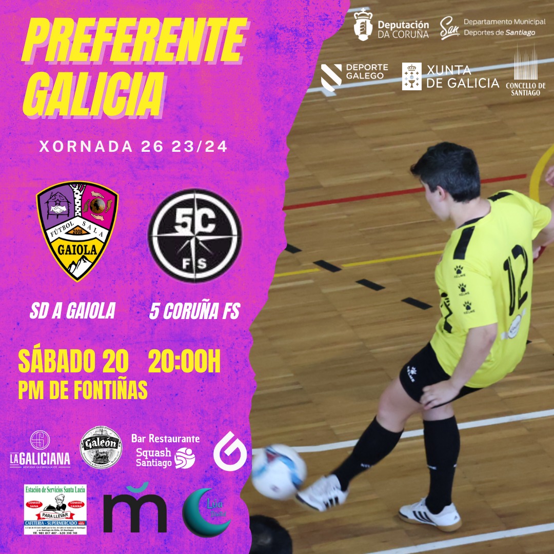 sdAGaiola's tweet photo. Hoxe, sábado, temos unha cita no pavillón de FONTIÑAS (ollo!),  ás 20:00h, para recibir ao 5 Coruña, en categoría Preferente.
Partido moi complicado, polos condicionantes físicos que afectan o equipo e por nivel do rival, así que é un reto máis que interesante.
#SDAG https://t.co/MXsrnMAZUW