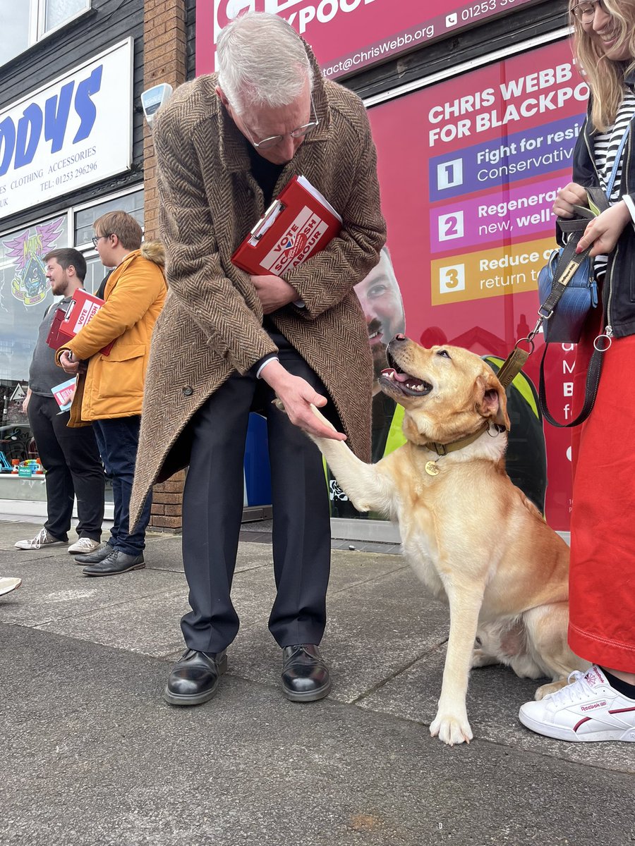 It’s get out the Pawstal Vote for @ChrisPWebb, this weekend. @hilarybennmp was delighted to accept a position in Leo’s shadow cabinet and will be leading the charge in campaigning for additional walkies and mandatory treats for all Good Boys.