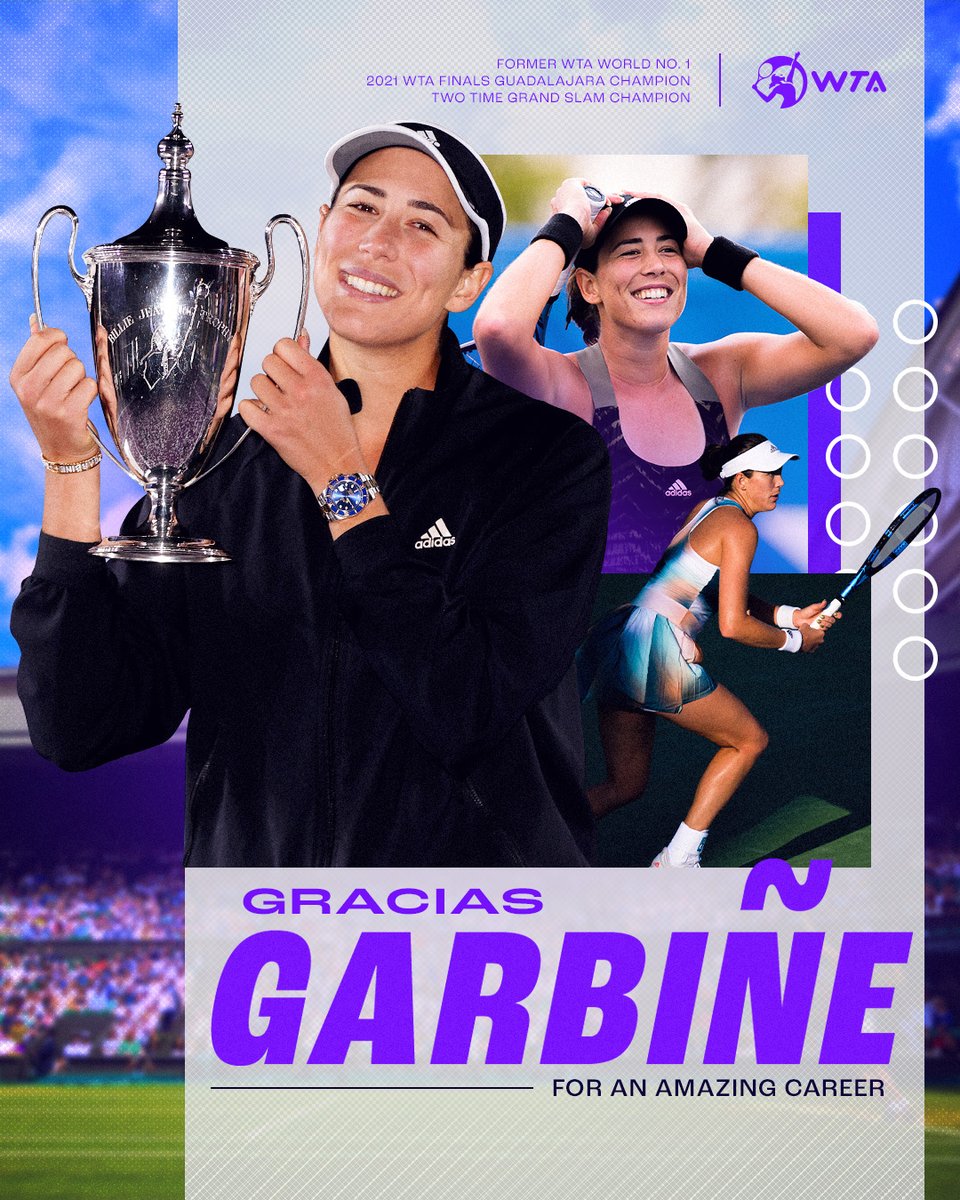 Calling time on a stellar career 💫

Former World No.1 <a href="/GarbiMuguruza/">Garbiñe Muguruza</a> announces her retirement from professional tennis, having locked in her status as one of the game’s greats.

#GraciasGarbiñe