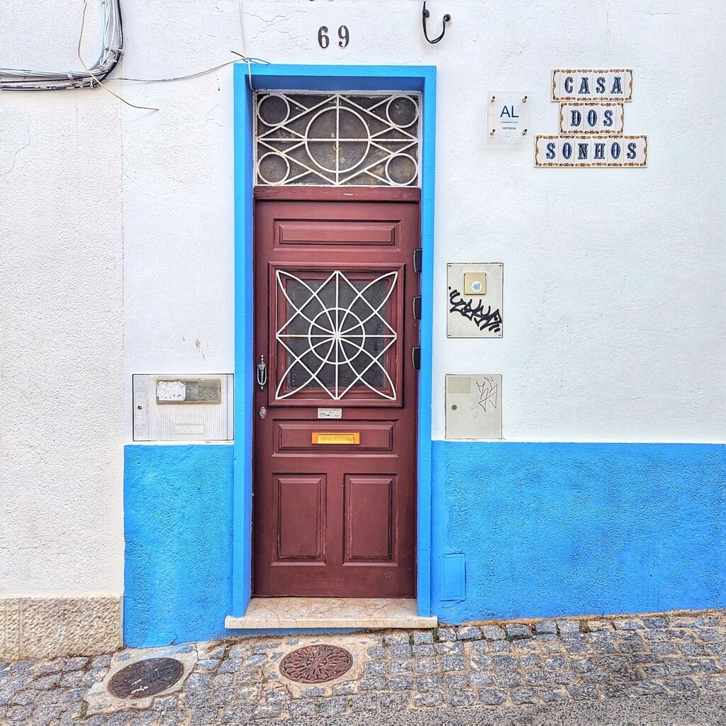 Love the colors and textures of this Lagos Portugal door. instagr.am/p/C5-8VqdMaXw/