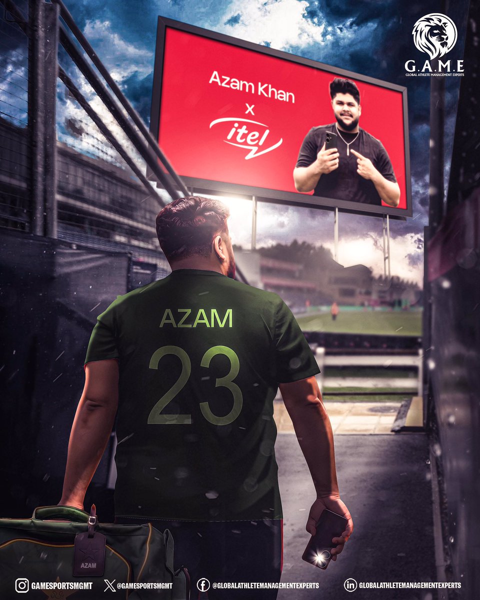 Unleashing power to change the GAME with @itelpakistan feat @MAzamKhan45 🔥 #IamGAME #AzamKhan #ItelMobiles #Cricket #Pakistan #Explore