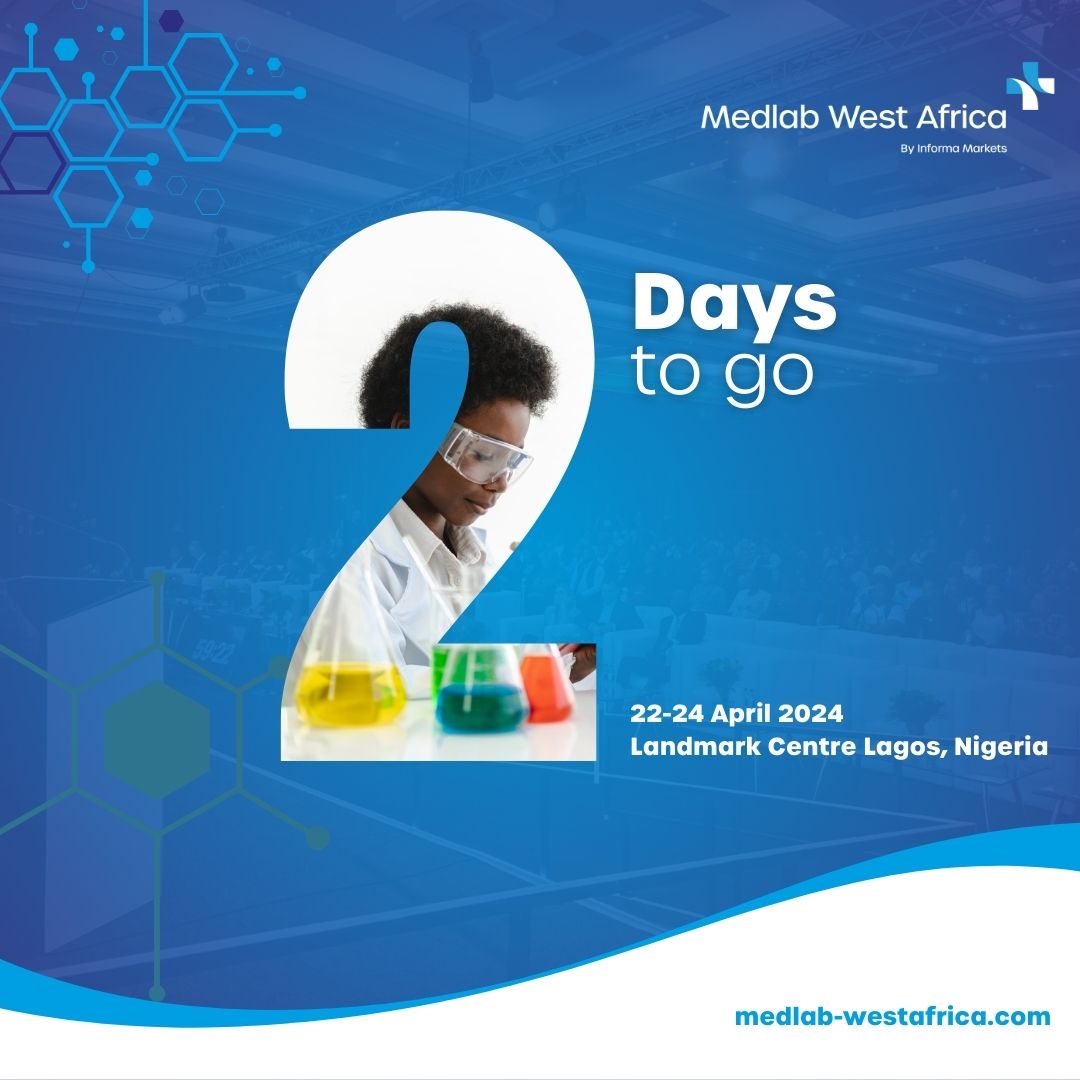 🚀 The excitement is building up!  Only 2 days left until #MedlabWestAfrica kicks off!  ​
Dive into the laboratory revolution and stay ahead with the latest in laboratory technology across West Africa. Secure your FREE spot now!
#MedlabWestAfrica #nigeria #laboratory#industry