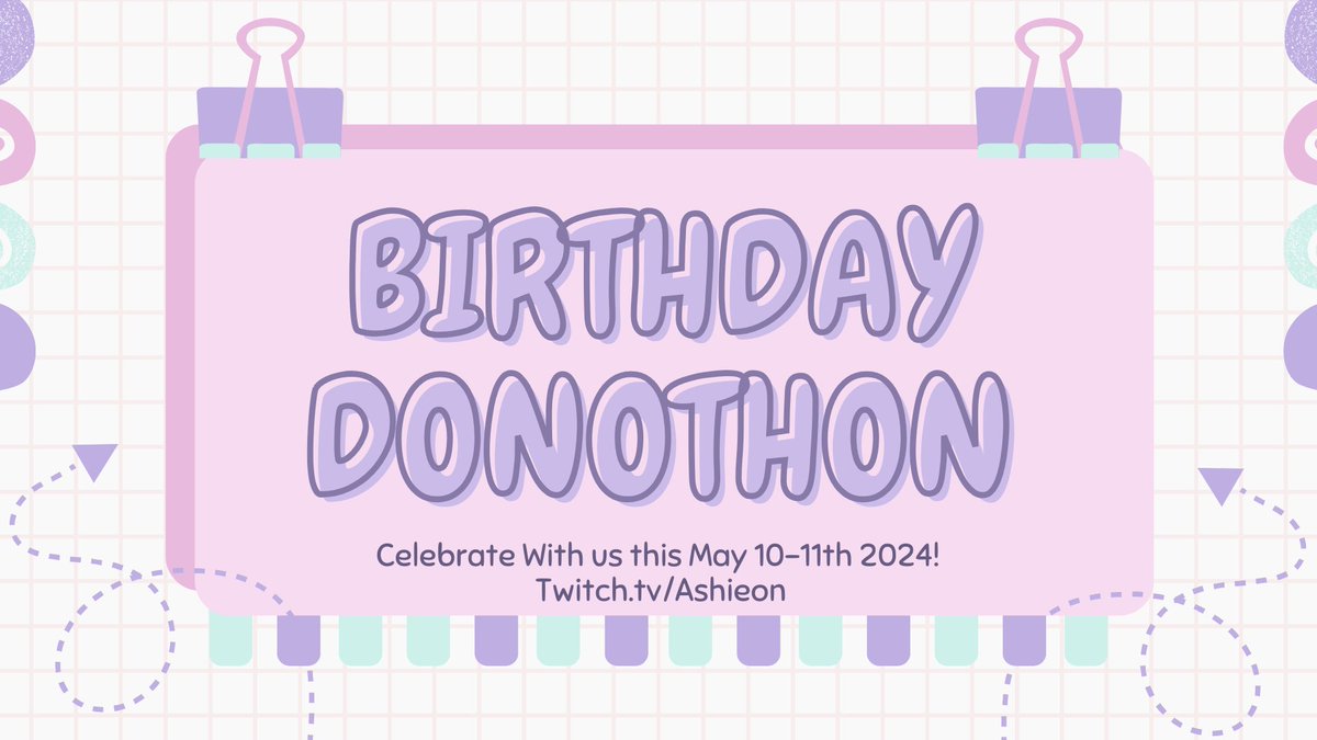 AshieonL's tweet photo. Birthday Stream happening May 10th-11th two 6 hour streams starting at 7:30p til 1:30am
#disabledVtuber
#disabledstreamer
#VtubersUprising 
#ENVtuber 
#birthdaygirl 
#Donothon
https://t.co/lAbYthV5WQ https://t.co/KH3Duzq8jB