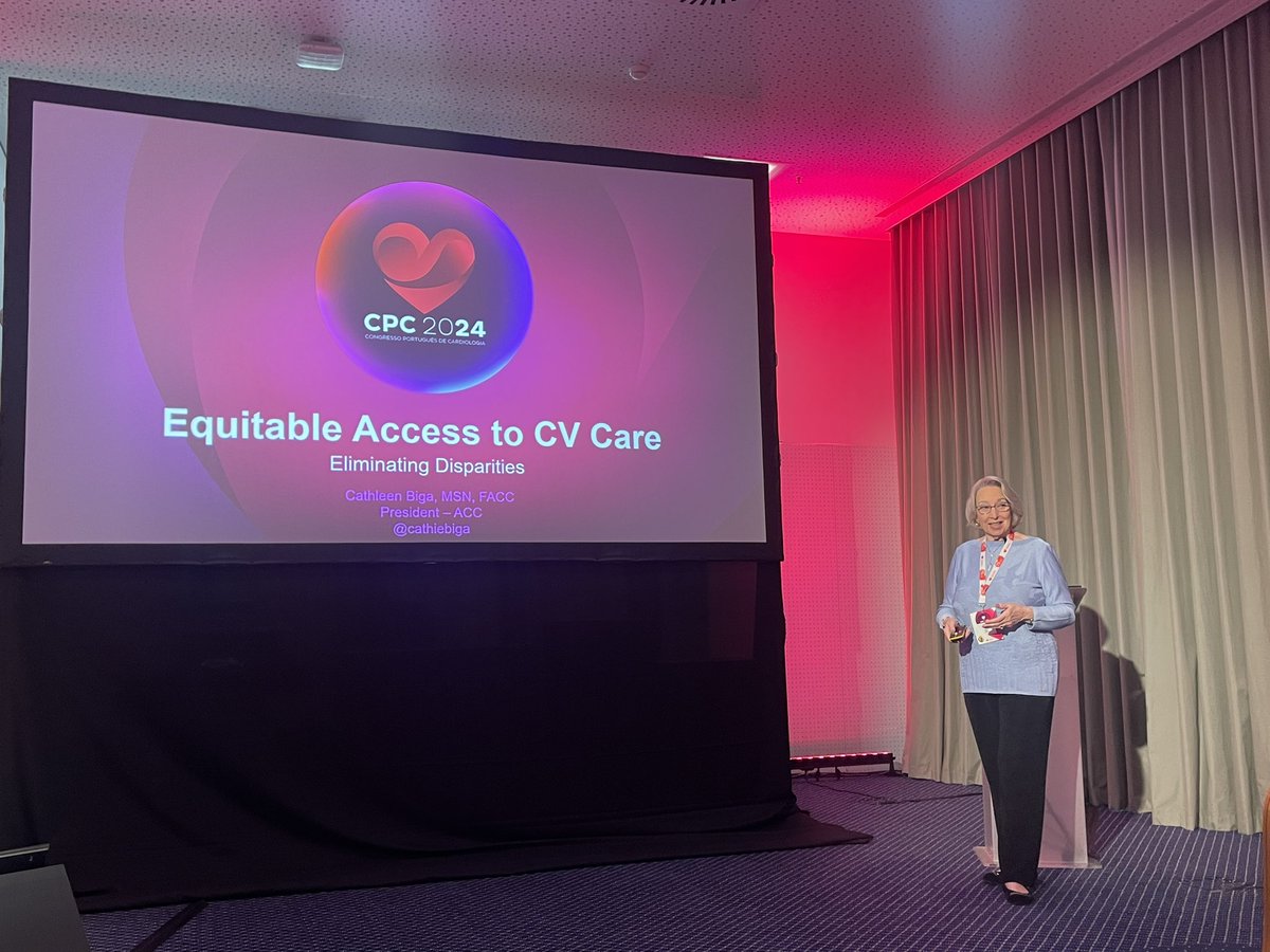 Great discussion and amazing talk from ACC President <a href="/CathieBiga/">Cathie Biga</a> at the Portuguese Congress Cardiology
A greater priority should be given to improve Equitable Access to Healthcare <a href="/ACCouch/">Adam Couch</a> <a href="/spcardio/">Sociedade Portuguesa de Cardiologia</a>