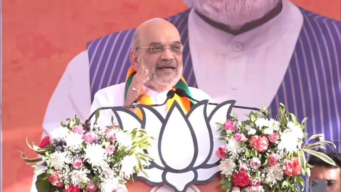 'No guts to throw a stone in Kashmir': Amit Shah mocks Rahul Gandhi in Udaipur roadshow @AmitShah