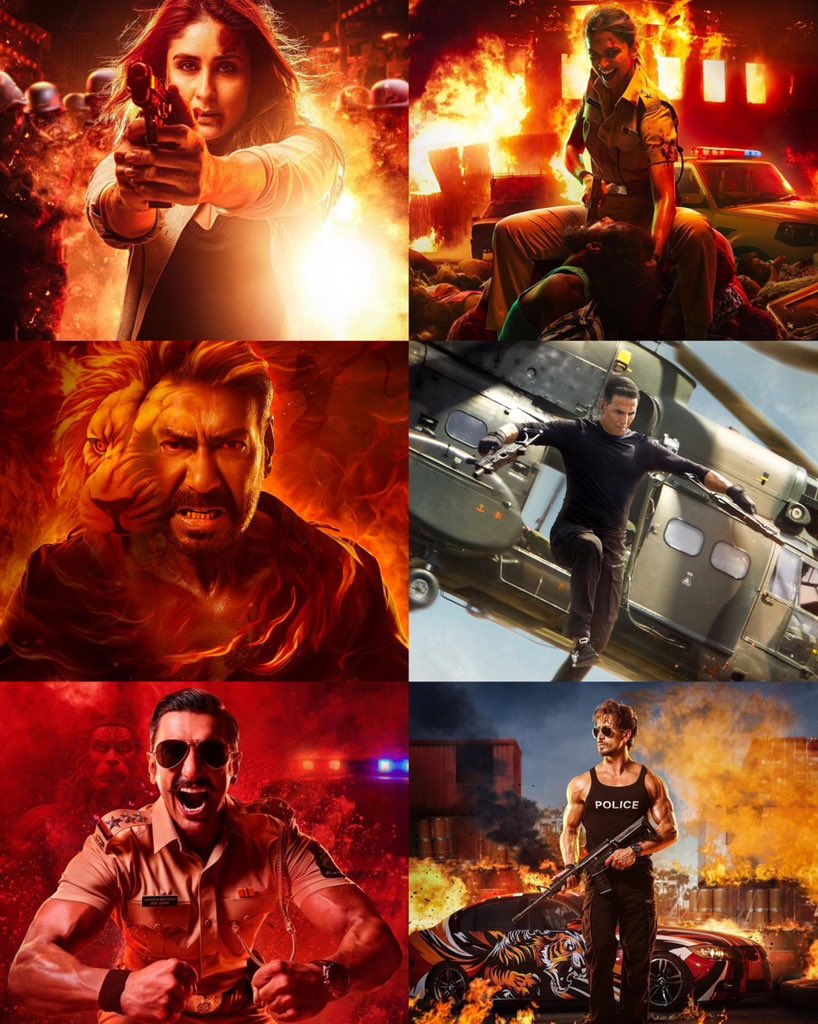 #SinghamAgain PowerFul Star Cast 🔥🔥🔥💥💥💥

#AjayDevgan #AkshayKumar #RanveerSingh #TigerShroff #ArjunKapoor #KareenaKapoorKhan #DeepikaPadukone #RelianceEntertainmentProductin #RohitShettyFilm

Releasing In Cinemas 15th August 2024