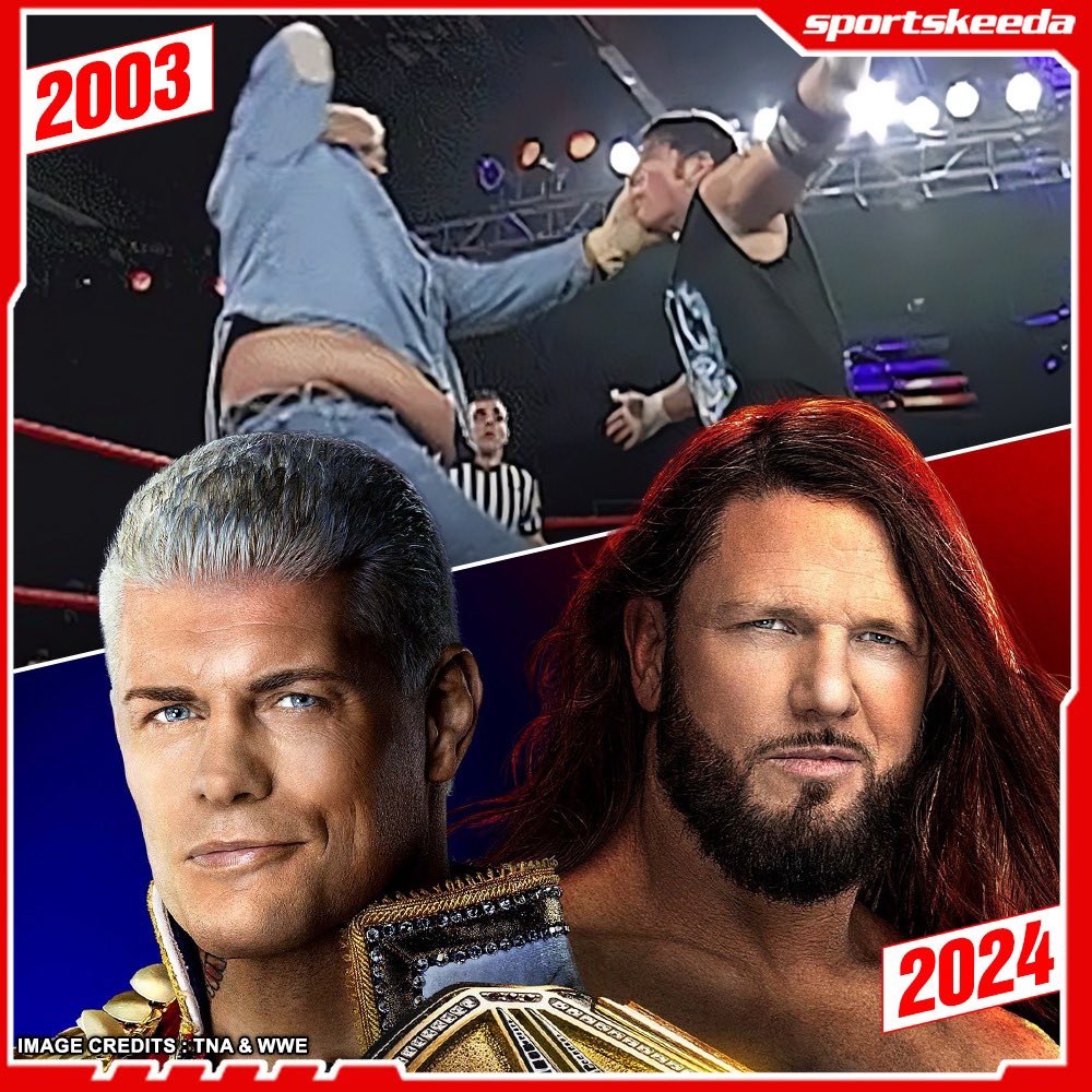 #AJStyles will face #CodyRhodes, 21 years after going one on one against his father #DustyRhodes.
#WWE