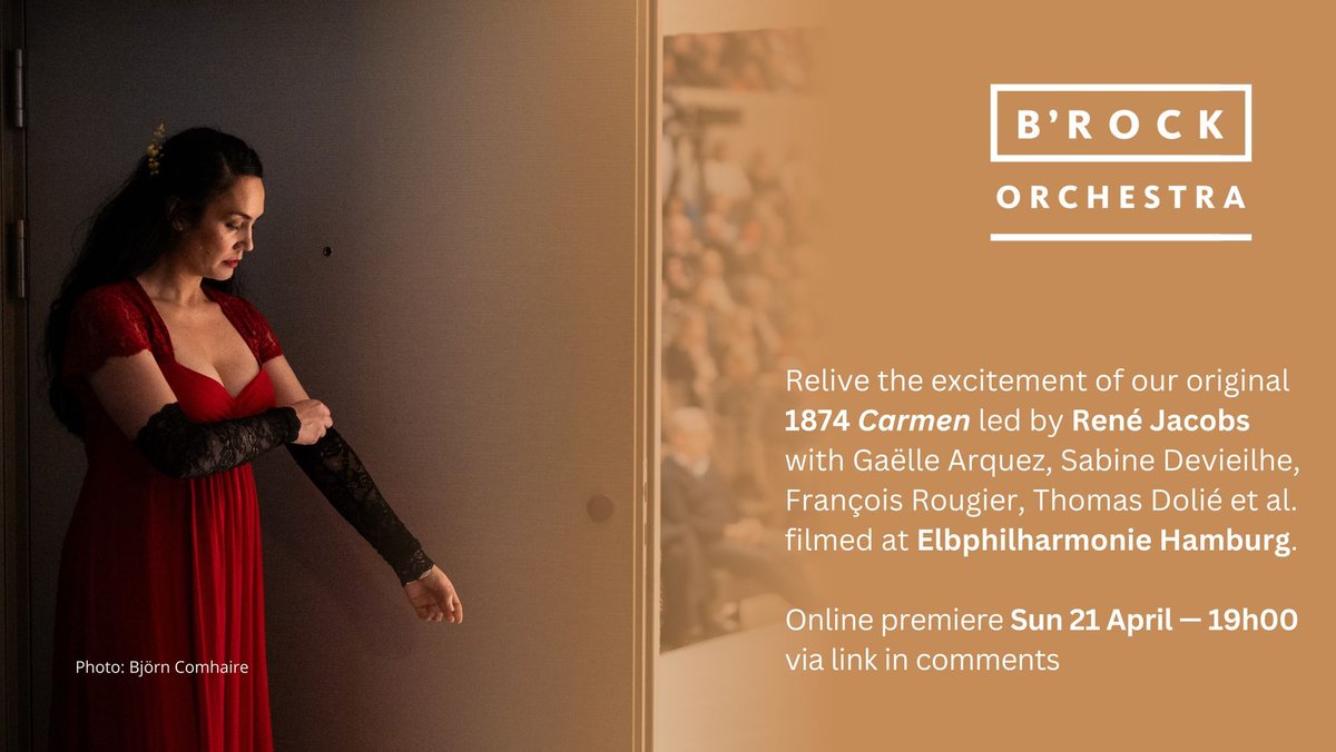 Stream 'Carmen' based on our new edition with René Jacobs, B'Rock Orchestra, Chœur de chambre de Namur, @operaballetvl filmed at the @elbphilharmonie here: elbphilharmonie.de/de/mediathek/g…