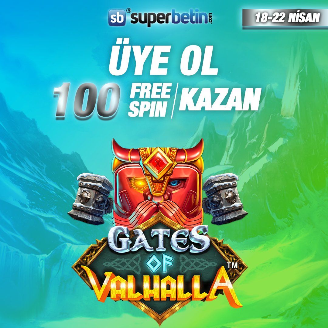 🤑 #Superbetin'e #üye olan her kullanıcıya; 1⃣0⃣0⃣ FREE SPIN! 🗓 Bu fırsatı kaçırma! 22 #Nisan'a kadar katılım sağlayabilirsiniz. ⏩ woobox.com/i7z6he ⏪ ⚡️ Katılmak için linke tıklayın ve kazanın!