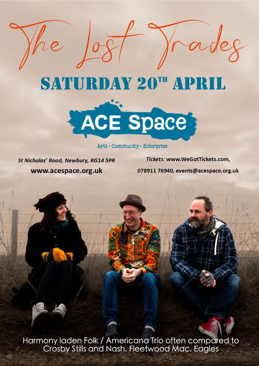 Tonight, our tour sees us at @acespacenewbury. It's sold very well, but there will be room to pay on the door if you've not pre-booked.