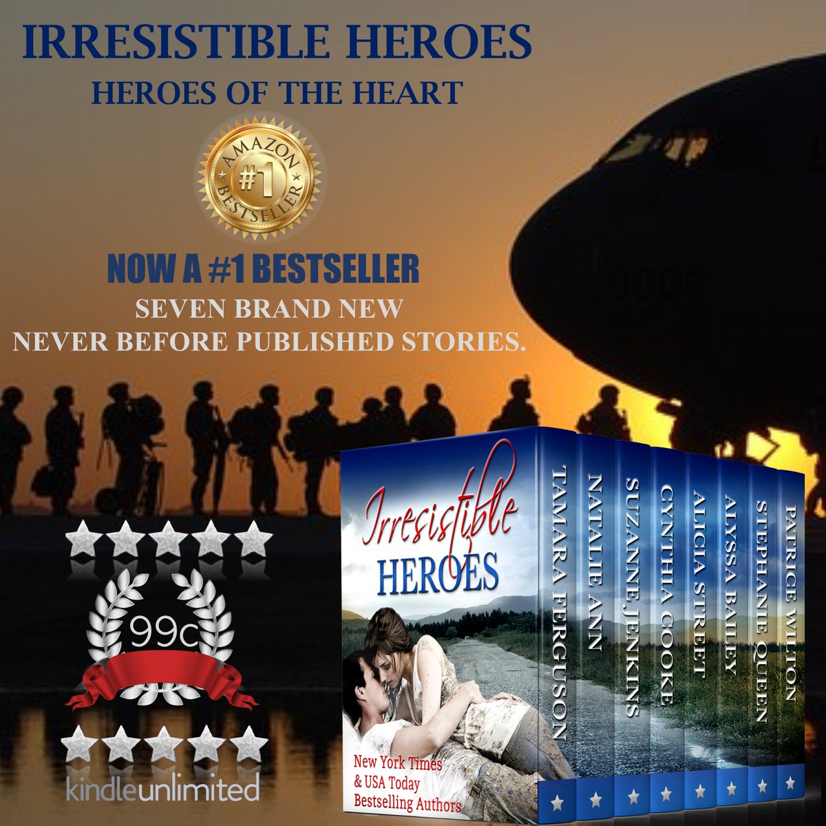 ⭐️✰⭐️✰⭐️✰⭐️✰⭐️ ♥.¸•★`.¸•★`.¸¸.`★•¸.♥ #IrresistibleHeroes A NUMBER 1 BESTSELLER Seven Brand New Never Before Published Stories From Eight Multi-Award Winning, New York Times & USA Today Bestselling Authors. #mgtab mybook.to/IrresistibleHe…