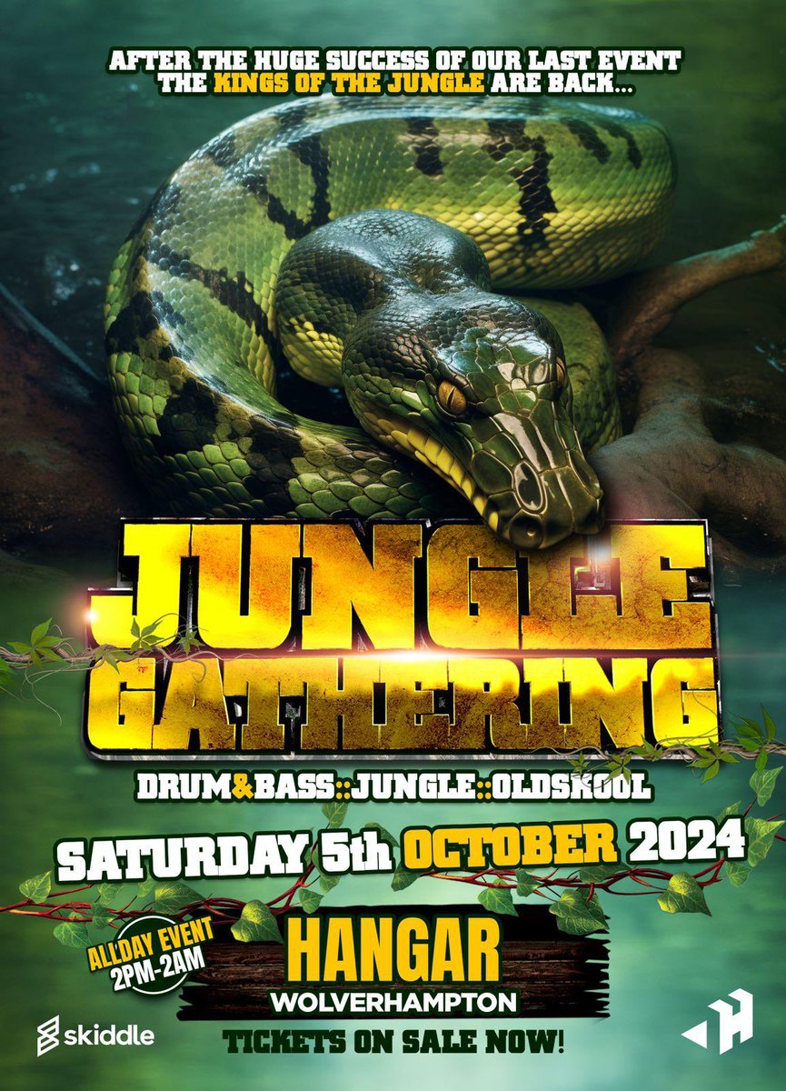 NAVIGATOR (@navi4real) on Twitter photo INCOMING… 5th Oct 2024
JUNGLE GATHERING
starring: @generallevy
<a href="/djjjfrost/">Jumpin Jack Frost</a> @djgrooverider
<a href="/KennyDJKen/">Kenny Ken</a> <a href="/djbrockie/">dj brockie</a>
<a href="/NedRyder/">stuart anderson</a> <a href="/djssformation/">Djss❤️.</a>
<a href="/TheRaggaTwins/">Ragga Twins</a> <a href="/McdetUk/">Mc det</a>
<a href="/nickyblkmkt/">nicky blackmarket</a> <a href="/shabbadan/">MC SHABBAD 🌟🌟🌟🌟🌟</a>
<a href="/MrsMagoo_DnB/">Mrs Magoo</a>
<a href="/MCMAGIKA/">MC MAGIKA</a> + more
tkts👉🏽 shorturl.at/fjzJL
#JungleGathering🔥 INCOMING… 5th Oct 2024
JUNGLE GATHERING
starring: @generallevy
<a href="/djjjfrost/">Jumpin Jack Frost</a> @djgrooverider
<a href="/KennyDJKen/">Kenny Ken</a> <a href="/djbrockie/">dj brockie</a>
<a href="/NedRyder/">stuart anderson</a> <a href="/djssformation/">Djss❤️.</a>
<a href="/TheRaggaTwins/">Ragga Twins</a> <a href="/McdetUk/">Mc det</a>
<a href="/nickyblkmkt/">nicky blackmarket</a> <a href="/shabbadan/">MC SHABBAD 🌟🌟🌟🌟🌟</a>
<a href="/MrsMagoo_DnB/">Mrs Magoo</a>
<a href="/MCMAGIKA/">MC MAGIKA</a> + more
tkts👉🏽 shorturl.at/fjzJL
#JungleGathering🔥