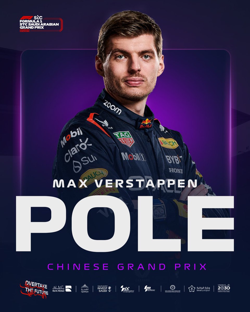 Win the #F1Sprint ✅

Pole Position for the Grand Prix ✅

A perfect Saturday for @Max33Verstappen! 

#F1 #ChineseGP #SaudiArabianGP