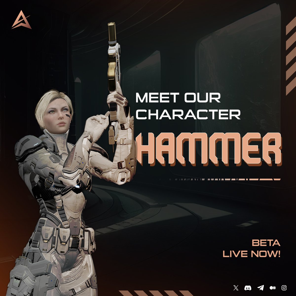 🔨Get to know #Hammer, the iconic #character of ARMA: The Battle Ground! With a thunderous presence and strategic genius, Hammer reigns in chaos. Unleash your hero within and join the battlefield - armablock.io

#GamingCommunity #FPS #Web3gaming #blockchain #pcgaming