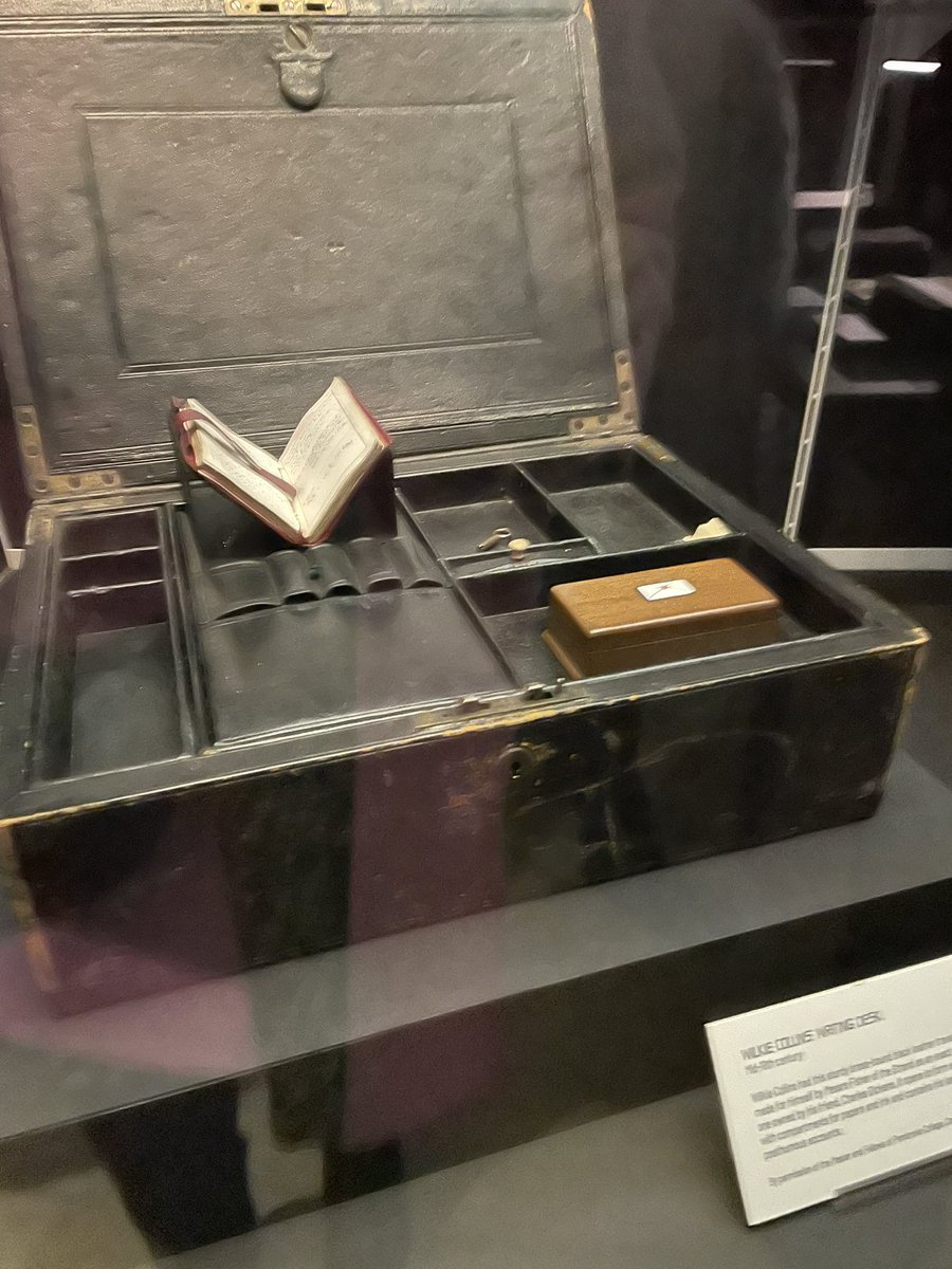 I loved visiting the wonderful Murder by the Book exhibition @theUL with @nicolaupsonbook and @emilycwinslow. Exhibits include Agatha Christie’s typewriter and Wilkie Collins’ writing desk…