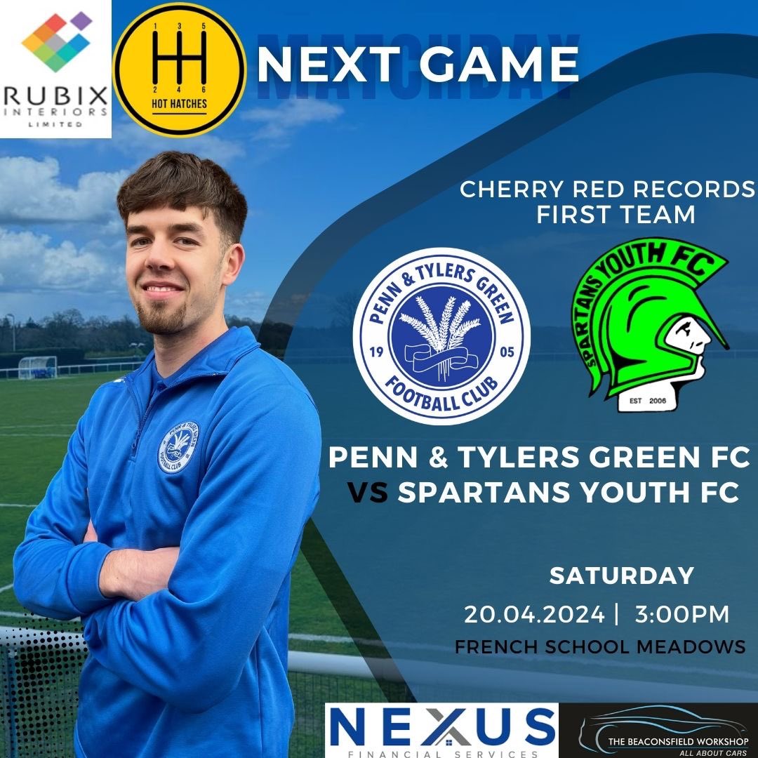 Today our first team invite @SpartansYouthFC to French School Meadows for a 3:00pm KO ⚽️💙 #wearepenn #pennandtylersgreenfc