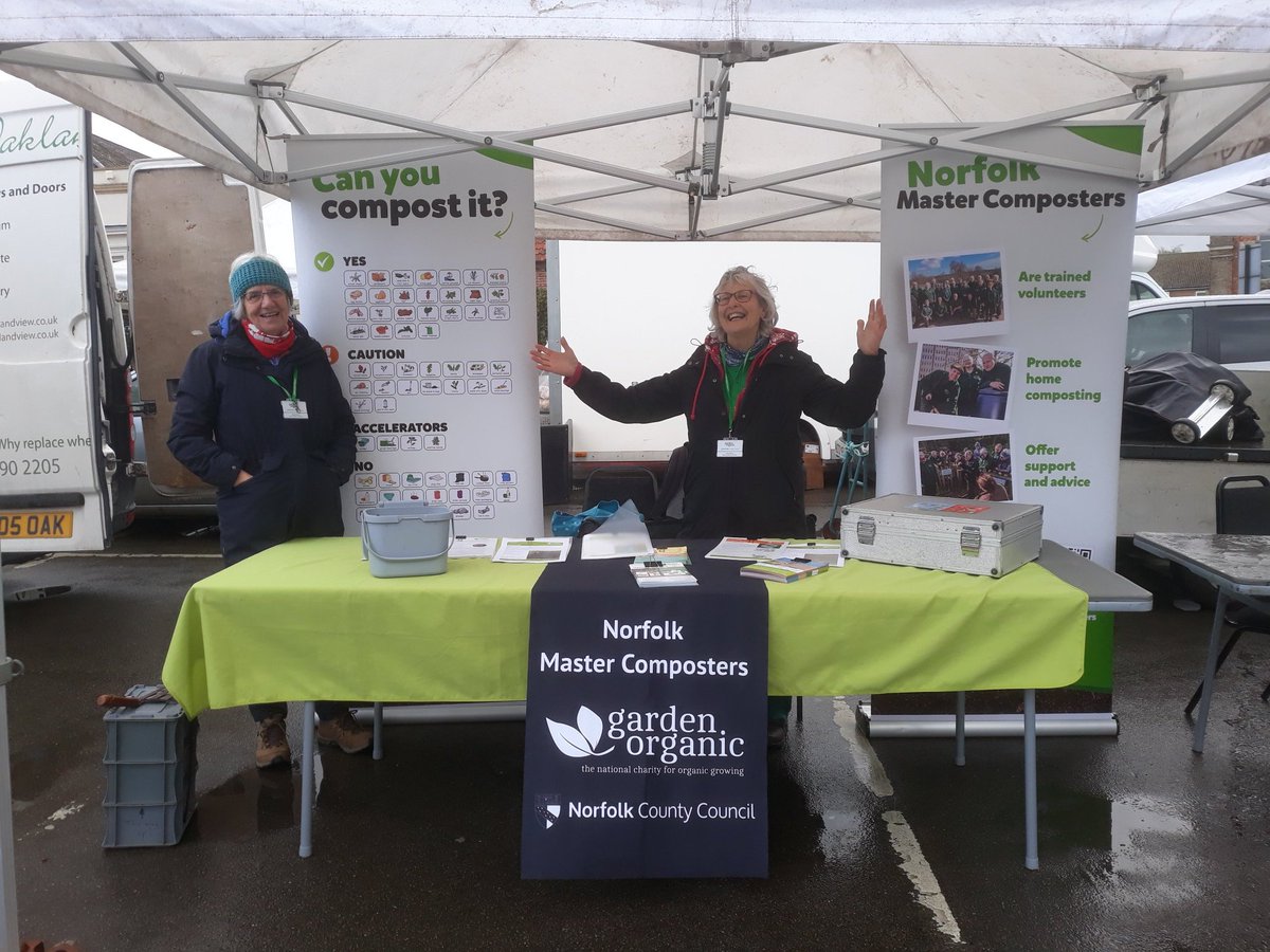 #Swaffham #Market also welcomes the Master Composters.  Come and learn what to use to make good compost #Norfolk #mymarket #SaturdayMarket #buynorfolk #staysafe #buylocal #LYM2024