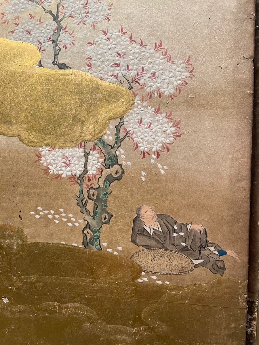 木の下に 旅寝をすれば吉野山…花のふすまを 着する春風…） 桜の下に