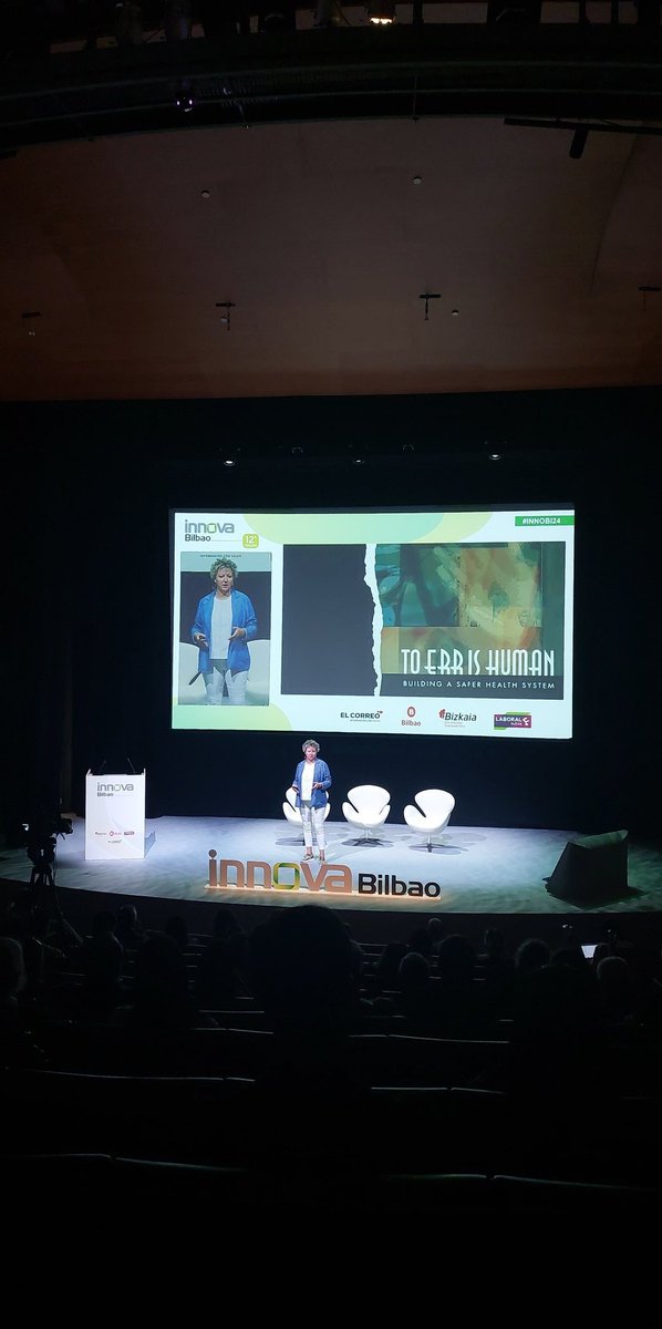 #INNOBI24 Hablando de el miedo al error y seguridad del paciente. Buenísimo. Médicos, superinteresante para nosotros