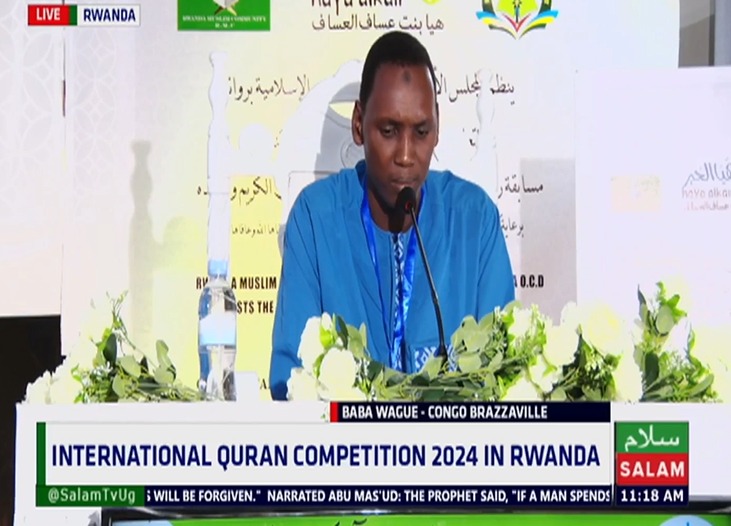 BABA WAGUE is the contestant for #RwandaInternationalQuranCompetion24 representing Congo Brazzaville #SalamDaawa #SalamUpdates