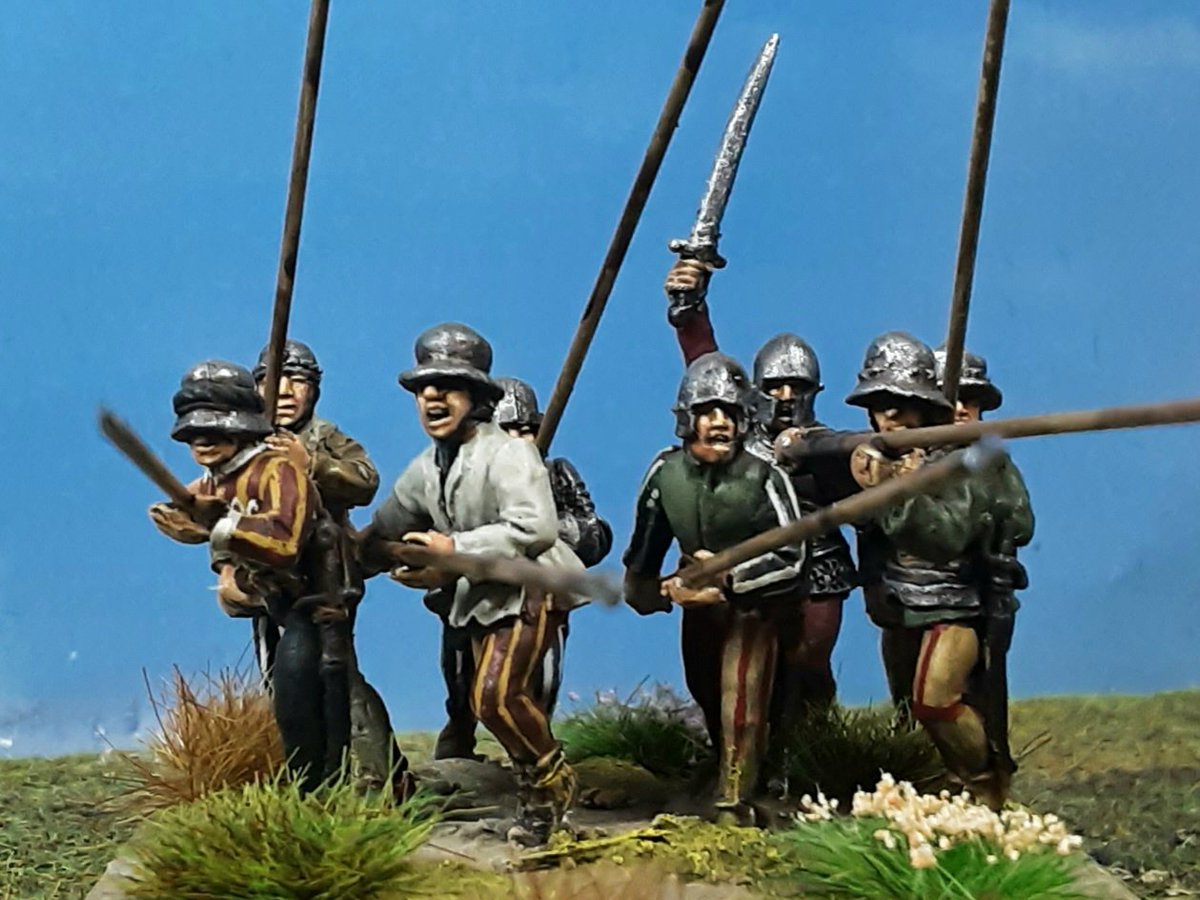 Jutland is packed away until who knows when, it's time to get the painting mojo back, finished base 6 of my Bande Nere Pike Block #28mm Perry Miniatures for the #italianwars #wargaming #Wargames #painting #Miniatures