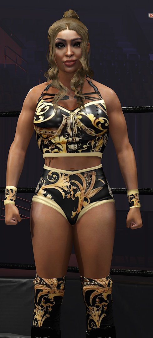 La Madŕinà 🔥 Updated face texture by the talented @cawsmicangels 💯💯 Attire by the talented @allanrv30_💯💯 #WWE2K24