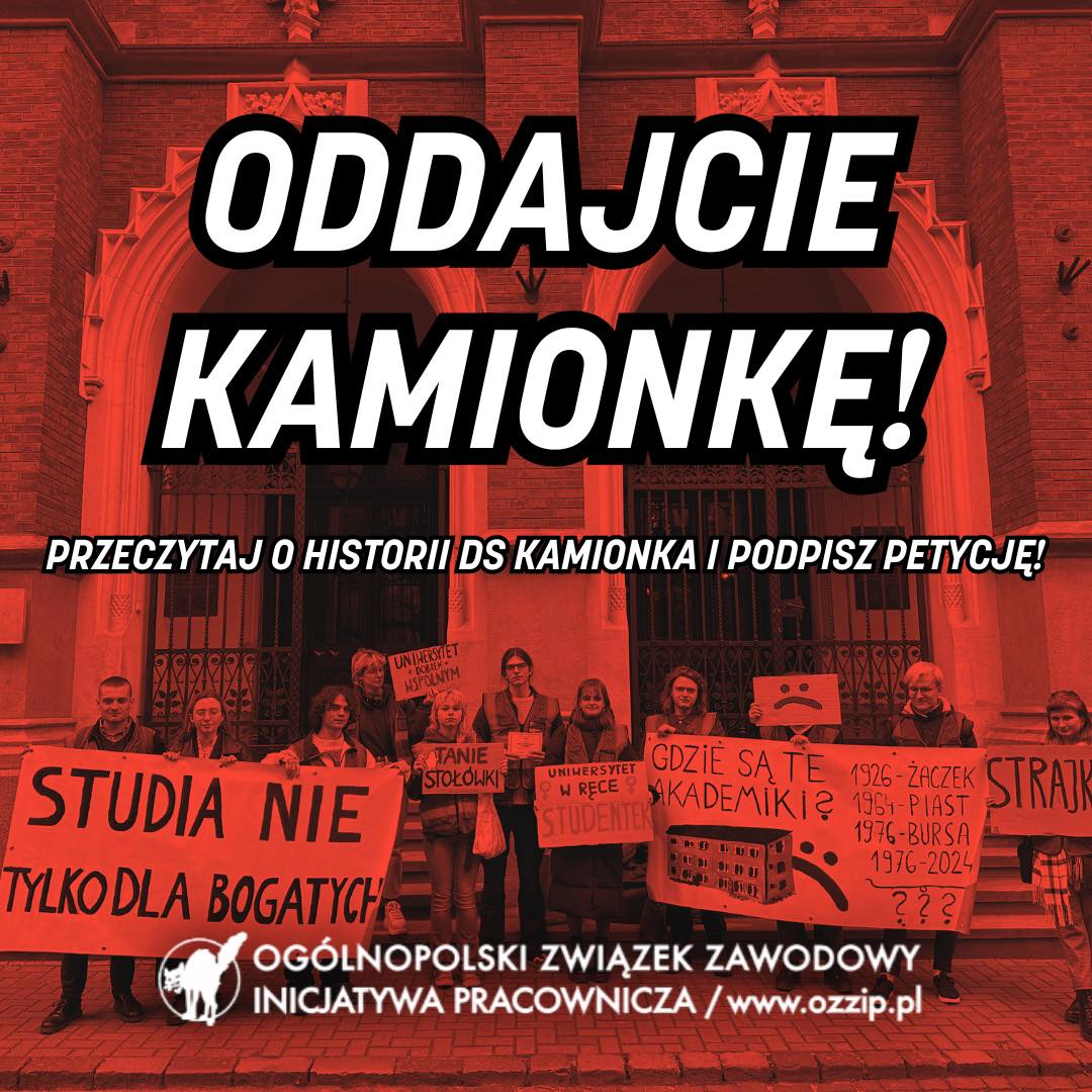 😡 Jowita, Kamionka, Pancernik, Bursa... Wczoraj (19.04) delegacja Krakowskie Koło Młodych Inicjatywy Pracowniczej wręczyła rektorowi Uniwersytetu Jagiellońskiego petycję oraz listę żądań. Czytaj całość na: ozzip.pl/.../item/3034-…