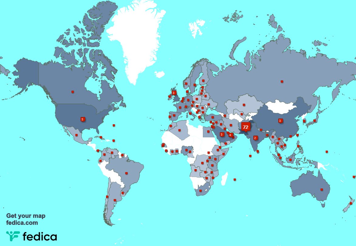 Special thank you to my 12 new followers from UK., and more last week. fedica.com/!CPEC15