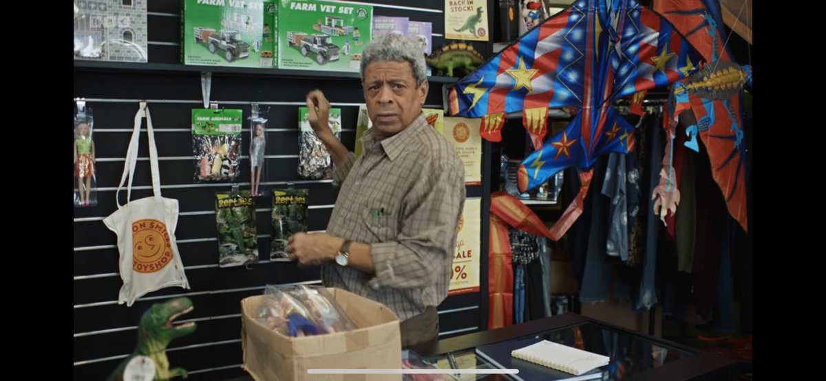 LostInChatham's tweet photo. @DIPHarryLizard Series 2 Episode 1 - not the obvious T-Rex but look closely at the bag of Reptiles. #BeyondParadise #WheresHarry https://t.co/HPW7O0ZEhB