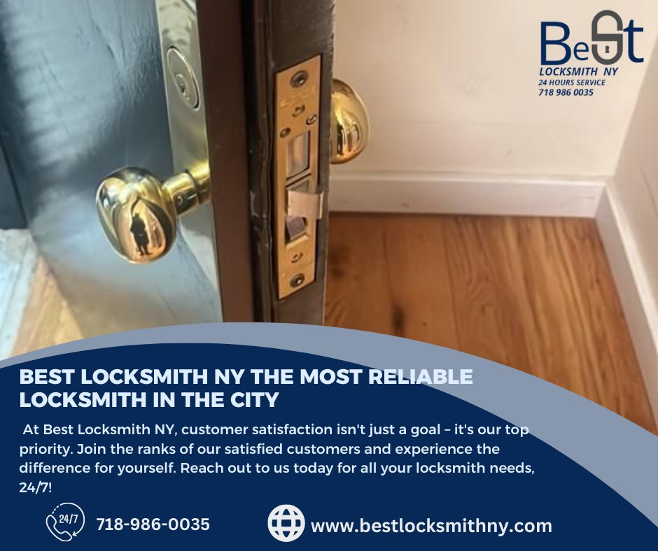 Best Locksmith NY take pride in being more than just your average locksmith service. Our dedication to reliability, efficiency, and customer satisfaction sets us apart in the bustling streets of New York City.
(718) 986-0035
bestlocksmithny.com
#locksmith #bestlocksmithny