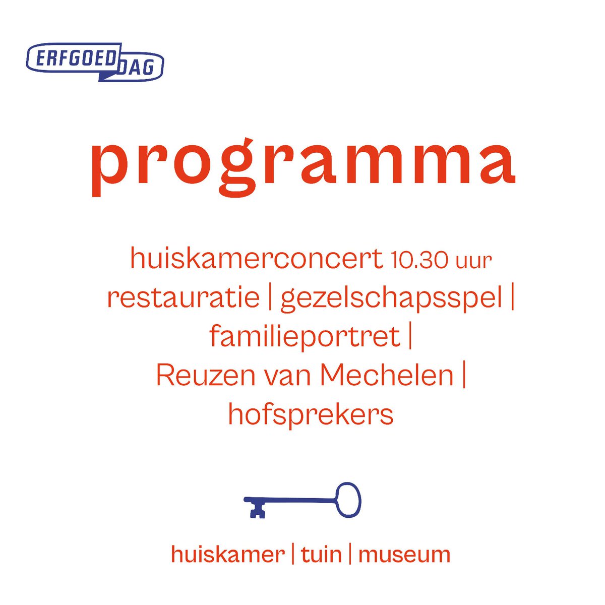 Het is bijna zover! Zondag kunt u zich helemaal thuis voelen in ons museum, en dat uitzonderlijk gratis!  Zoals beloofd hebben we heel wat voor u in petto, kom jij langs?

Meer info:
hofvanbusleyden.be/erfgoeddag

#erfgoeddag #erfgoeddag2024 #erfgoeddagmechelen #museum #hofvanbusleyden