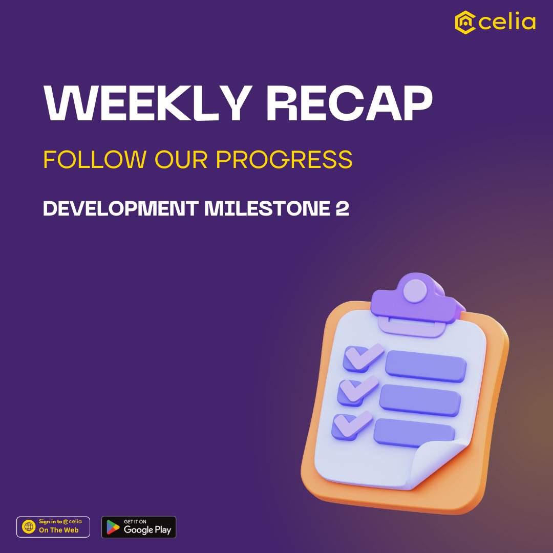 Weekly Recap: 20/04/24

- Giveaway Airdrop part 1 distribution 
- We have discussed below points and gets clarity on detail:-
1. Buy
2. Sell
3. Deposit
4. Withdraw
5. Receive
6. Send
7. Utility Bills
8. KYC & Tier management 
9. Celia Token Creation/ ICO 

Have a great weekend!