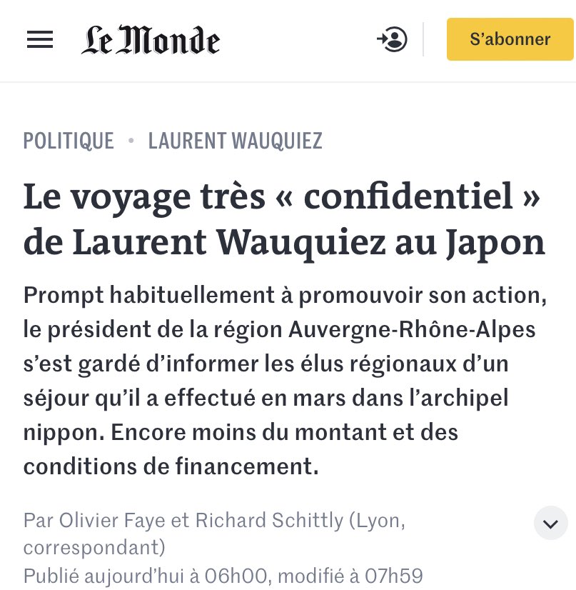 Wauquiez c’est comme Ciotti. Arrive toujours un moment où à force de pourfendre « l’assistanat » et le « gaspillage d’argent public » c’est le 1er à être pris la main dans le sac. Du 100% garanti