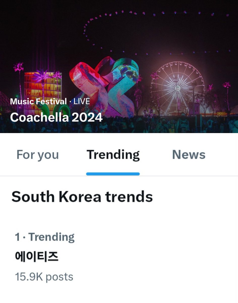 ATEEZstrm's tweet photo. 코첼라 무대 생중계 이후
🇰🇷 한국 트렌드 1~2위🙌🙌
(Still trending at #1~2 in Korea)
전 세계 트렌드 1위, 2위, 8위 8M1T🏴‍☠️

검색 노출을 위해 영상/이미지/정성글엔
'에이티즈 코첼라' 키워드 ++
해시태그와 함께 트윗해 주세요!
#ATEEZ #Coachella #에이티즈
#CHELLATEEZ #ATEEZatCoachella https://t.co/32SQSkC9i9