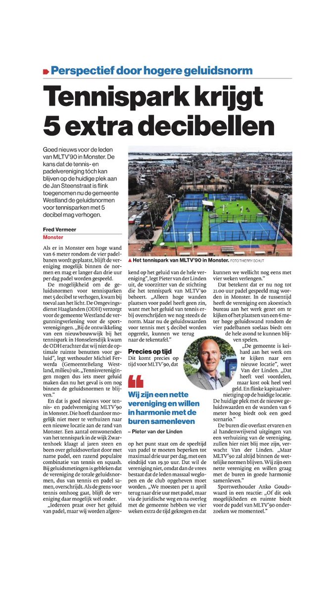 Positief nieuws onder andere voor een park dat al meer dan 50 jaar actief is.
Perfecte samenwerking verenigingen en GBW-wethouder Anko Goudswaard.
#wldebat #gbwdichtbij
