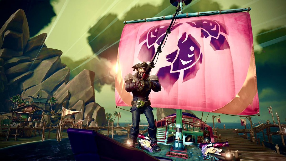 knott_andy's tweet photo. Coaxing in those Splashtails! #SoTShot @SeaOfThieves https://t.co/msPyleRfwA