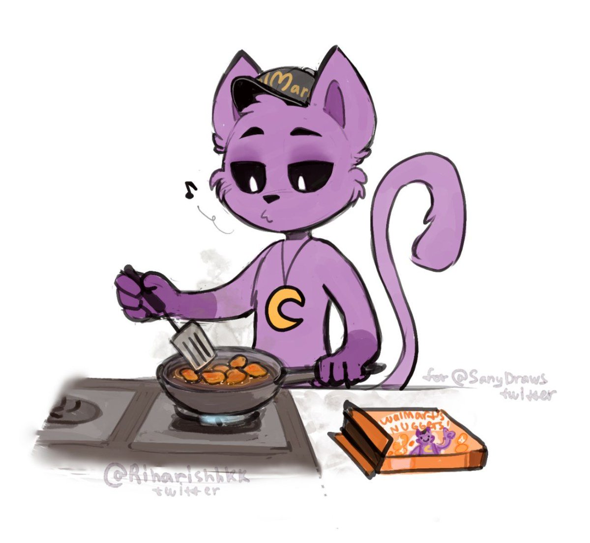 do you also draw how Sany cooks nuggets? I Yes.
@SanyDraws I'M SORRY, I COULDN'T HELP MYSELF..
I just saw some of your posts and everyone was talking about nuggets, so I thought..HEHHHEH 
#sanydraws #sanycooksnuggets #art #ppt #PoppyPlaytime3
