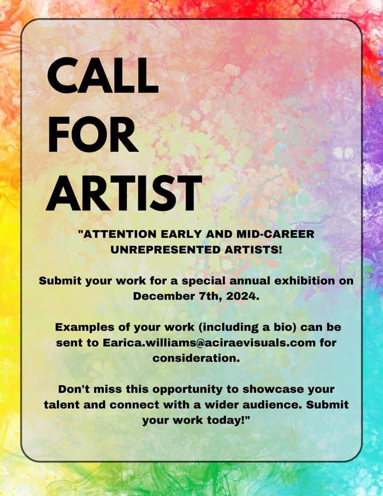We are looking for Artist in Indianapolis, Indiana 

#ArtistCall #CallForArtists #ArtContest #ArtCompetition #ArtistOpportunity #Opencall #ArtistsWanted #CreativeCall #SubmitArt #CallForEntries #IndyArtist #Indianapolis