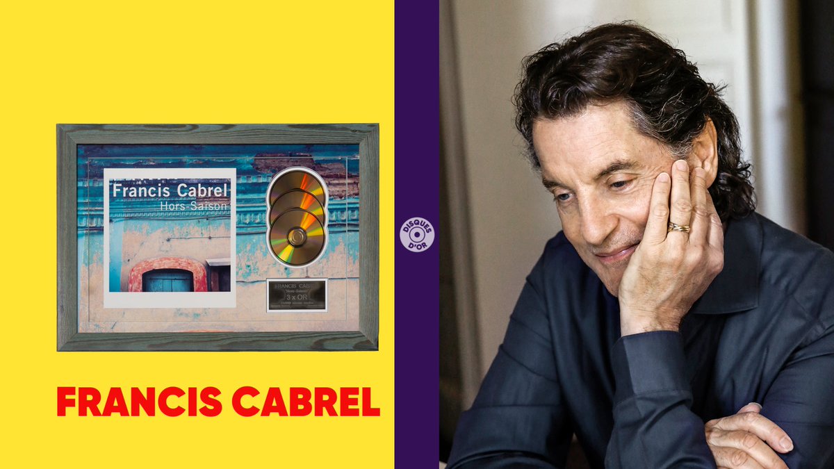 Le triple disque d’or de Francis Cabrel vendu à 11.000 € au profit du @televie